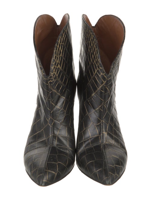 Paris Texas Embossed Leather Animal Print Boots