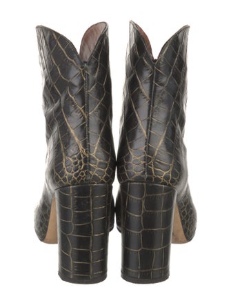 Paris Texas Embossed Leather Animal Print Boots