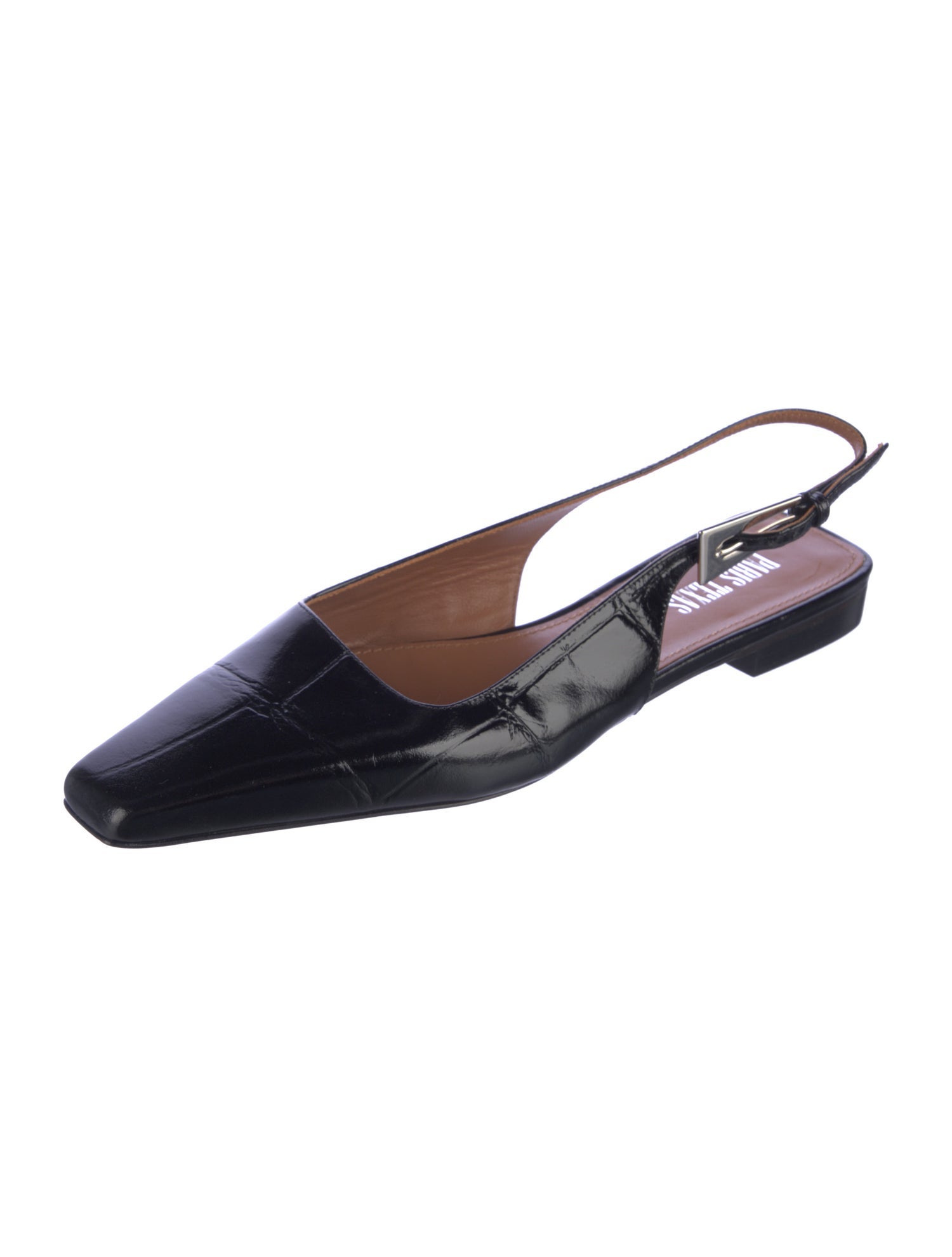 Paris Texas Leather Slingback Flats
