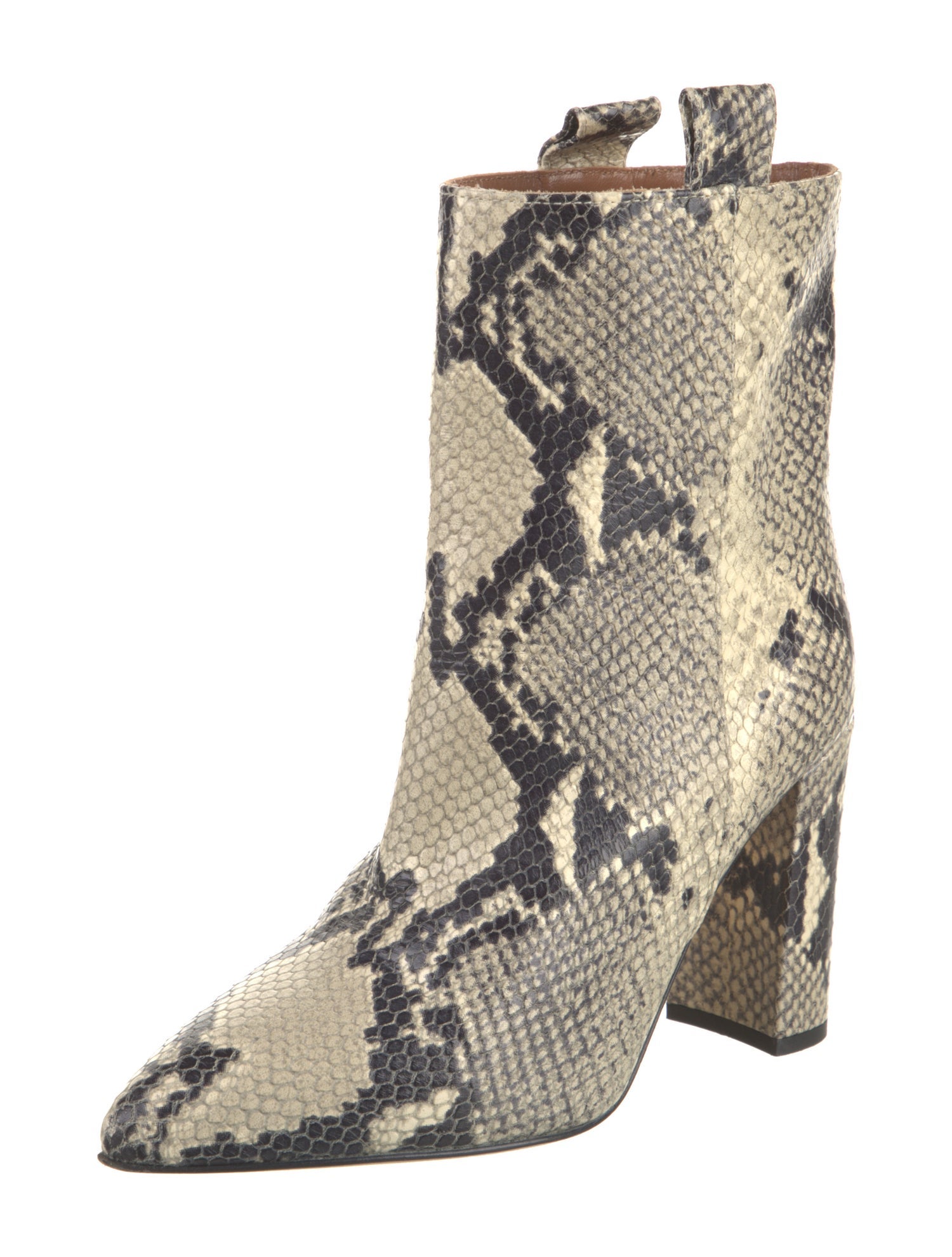 Paris Texas Snakeskin Animal Print Boots