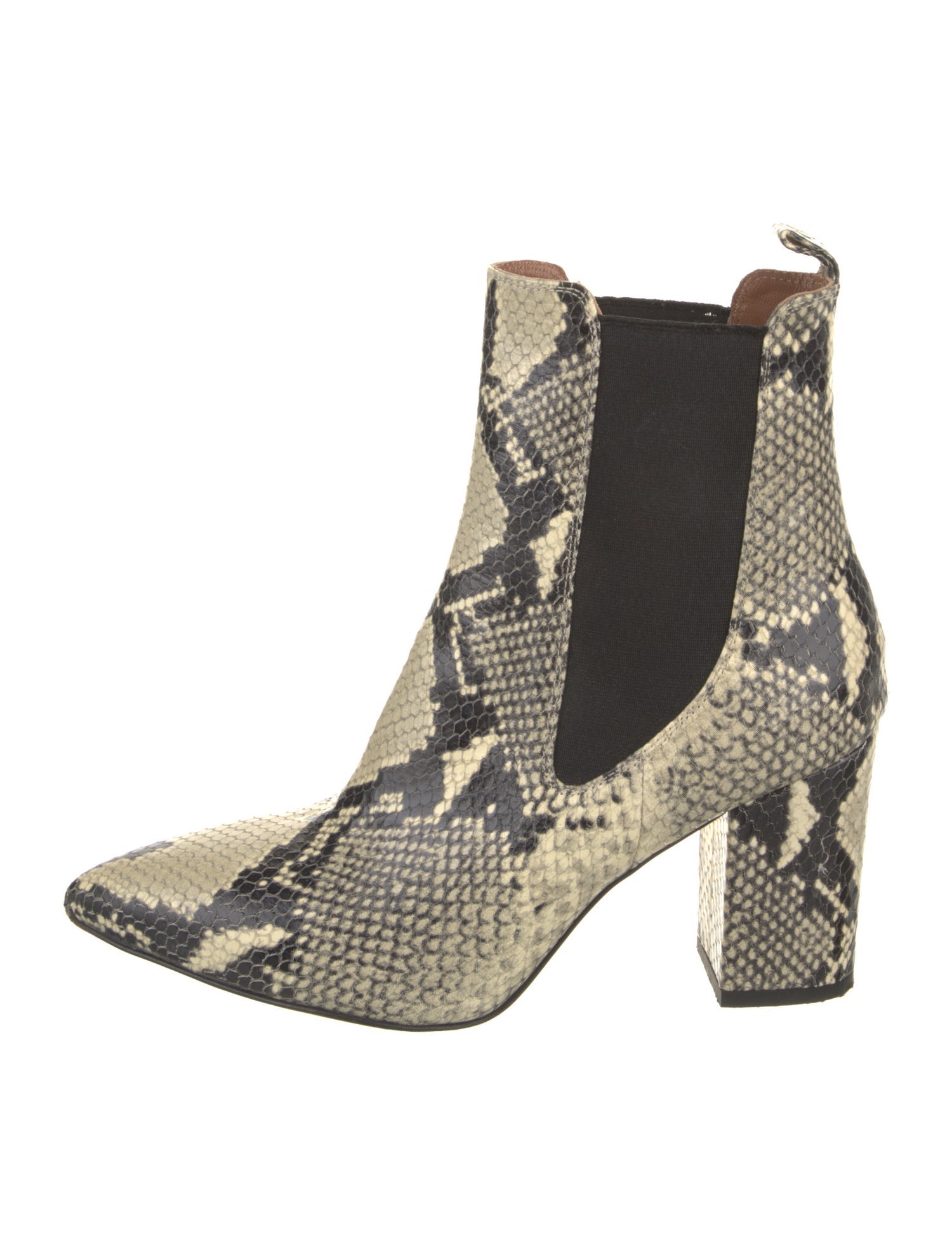 Paris Texas Embossed Leather Animal Print Chelsea Boots