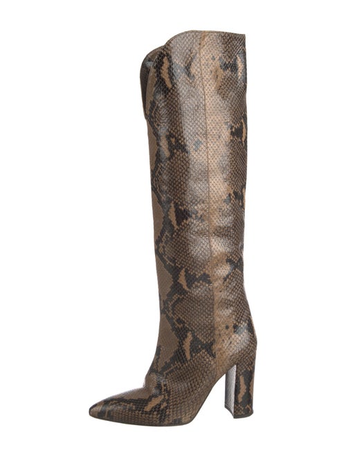 Paris Texas Snakeskin Animal Print Boots