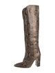 Paris Texas Snakeskin Animal Print Boots