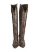 Paris Texas Snakeskin Animal Print Boots