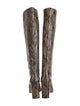 Paris Texas Snakeskin Animal Print Boots