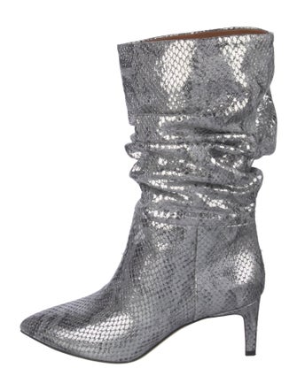 Paris Texas Embossed Leather Animal Print Boots
