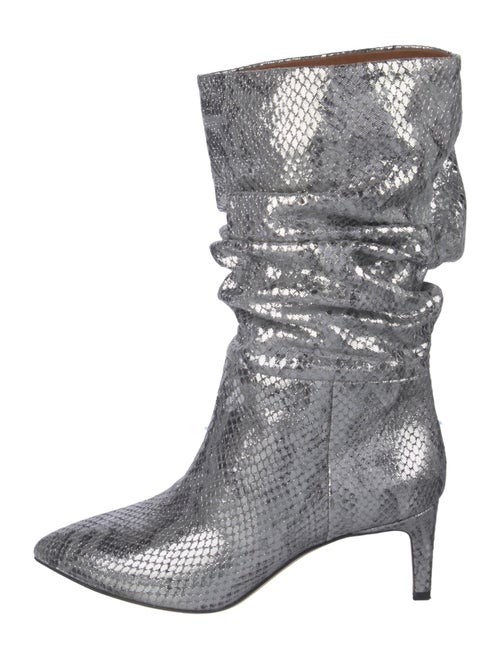 Paris Texas Embossed Leather Animal Print Boots