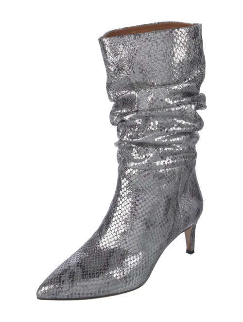 Paris Texas Embossed Leather Animal Print Boots