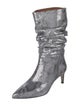 Paris Texas Embossed Leather Animal Print Boots