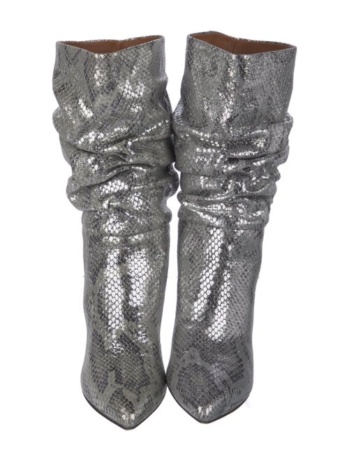 Paris Texas Embossed Leather Animal Print Boots