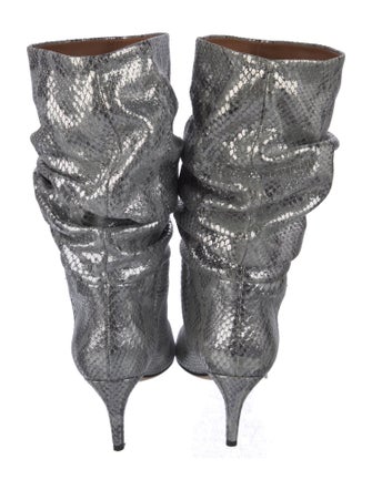 Paris Texas Embossed Leather Animal Print Boots