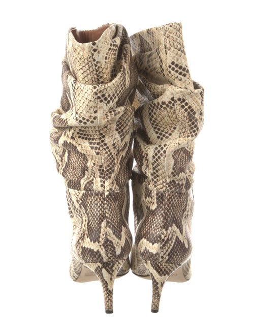 Paris Texas Leather Animal Print Boots