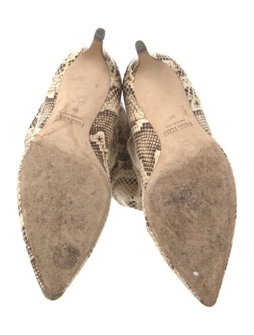 Paris Texas Leather Animal Print Boots