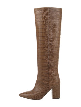 Paris Texas Embossed Leather Boots