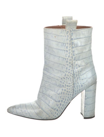Paris Texas Embossed Leather Printed Boots