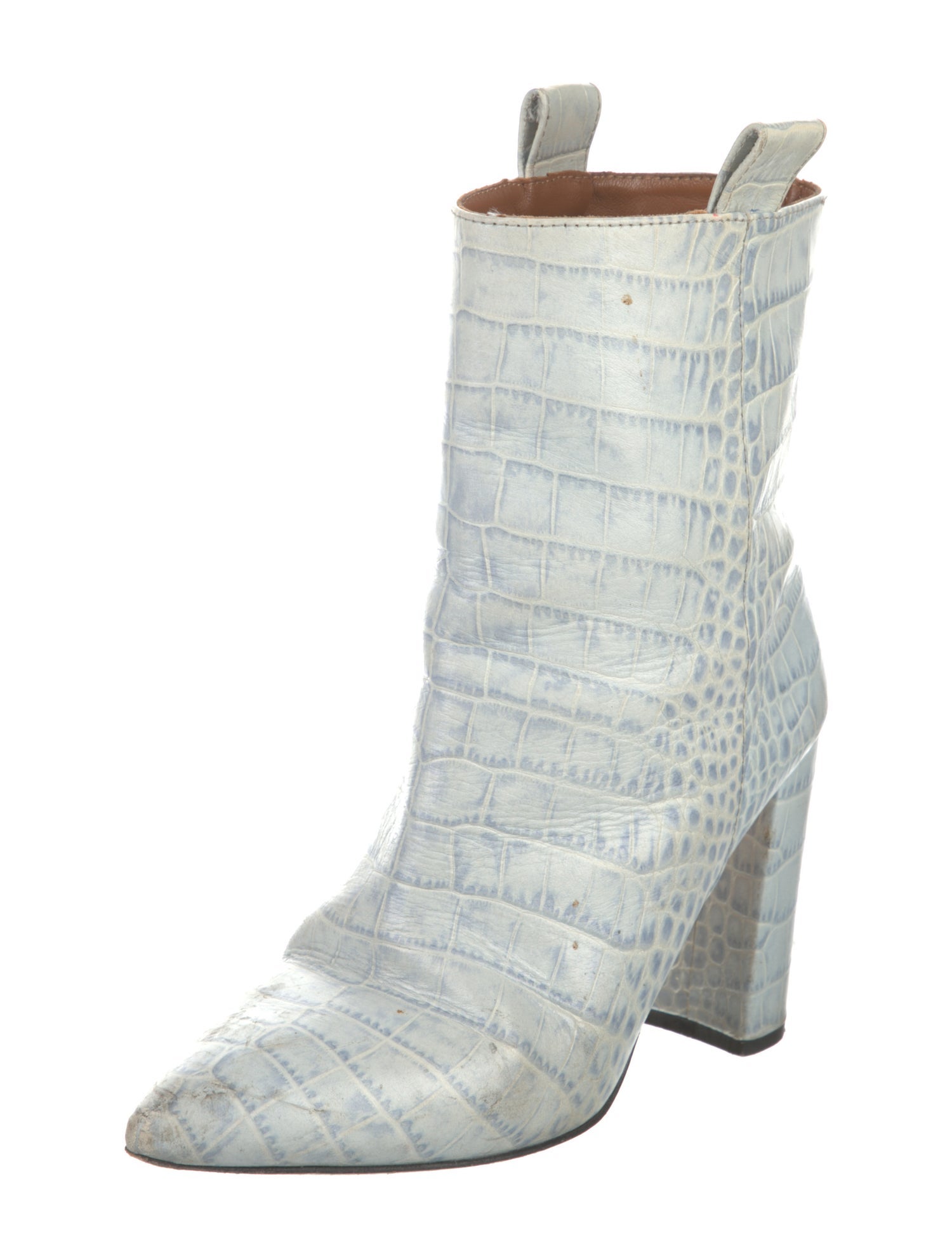 Paris Texas Embossed Leather Printed Boots