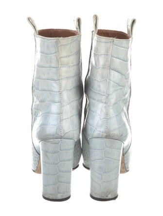 Paris Texas Embossed Leather Printed Boots