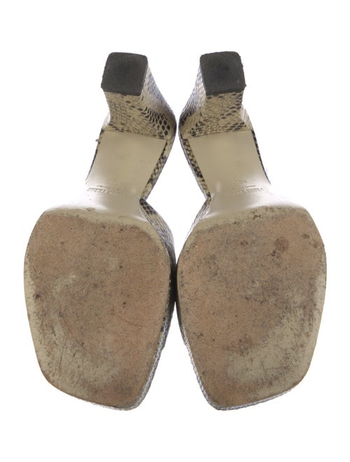 Paris Texas Embossed Leather Animal Print Slides