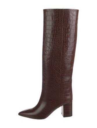 Paris Texas Embossed Leather Riding Boots