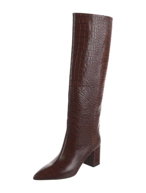 Paris Texas Embossed Leather Riding Boots