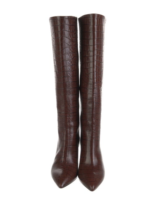Paris Texas Embossed Leather Riding Boots