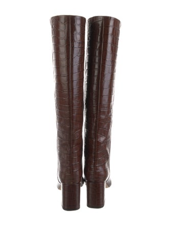 Paris Texas Embossed Leather Riding Boots