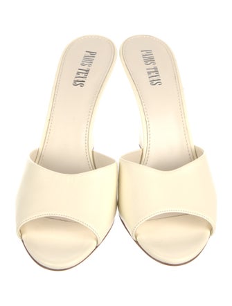 Paris Texas Leather Slides