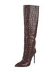 Paris Texas Embossed Leather Animal Print Boots