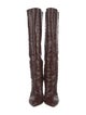 Paris Texas Embossed Leather Animal Print Boots