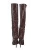 Paris Texas Embossed Leather Animal Print Boots
