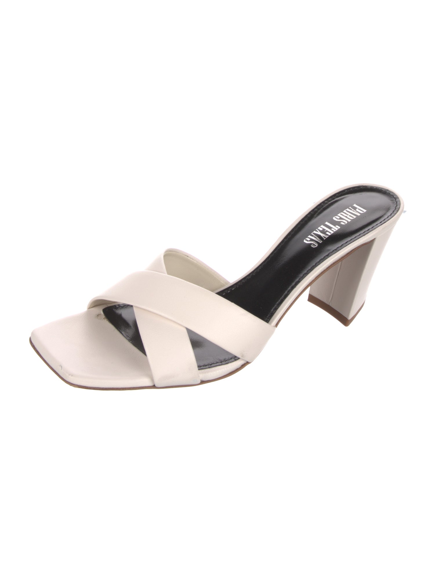 Paris Texas Leather Slides