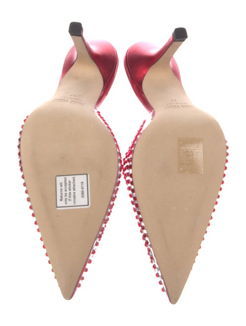 Paris Texas PVC Crystal Embellishments Mules