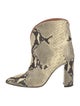Paris Texas Embossed Leather Animal Print Lace-Up Boots