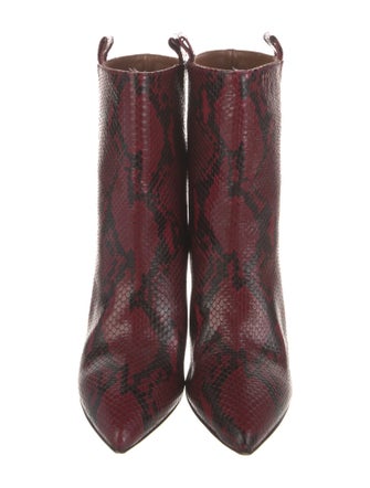 Paris Texas Snakeskin Animal Print Boots