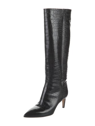 Paris Texas Embossed Leather Riding Boots