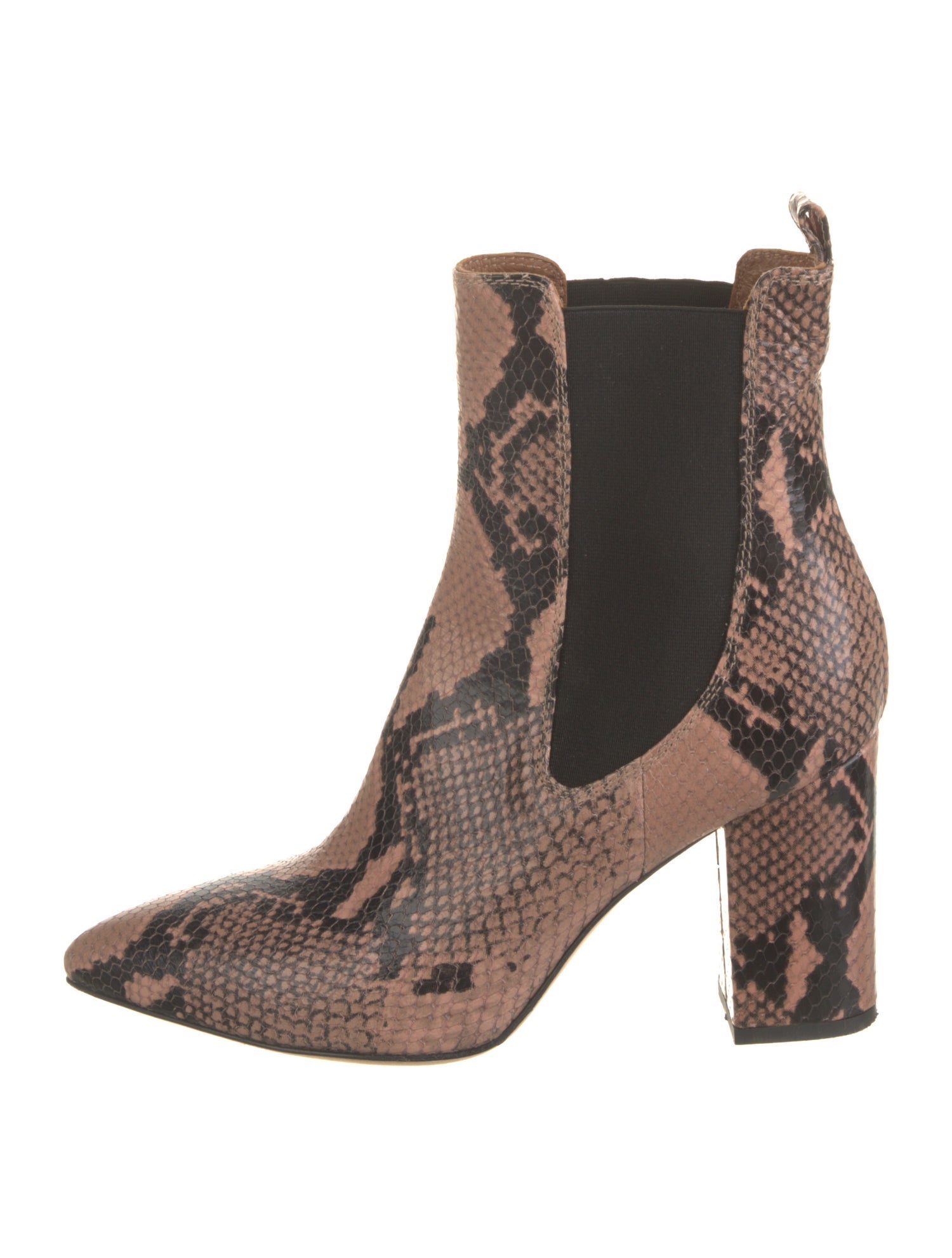 Paris Texas Embossed Leather Animal Print Chelsea Boots