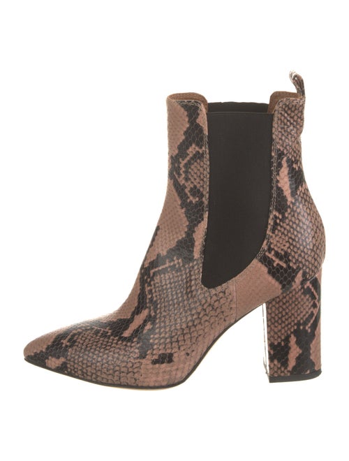 Paris Texas Embossed Leather Animal Print Chelsea Boots