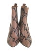 Paris Texas Embossed Leather Animal Print Chelsea Boots