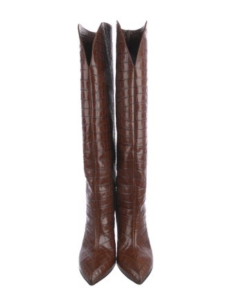 Paris Texas Embossed Leather Boots