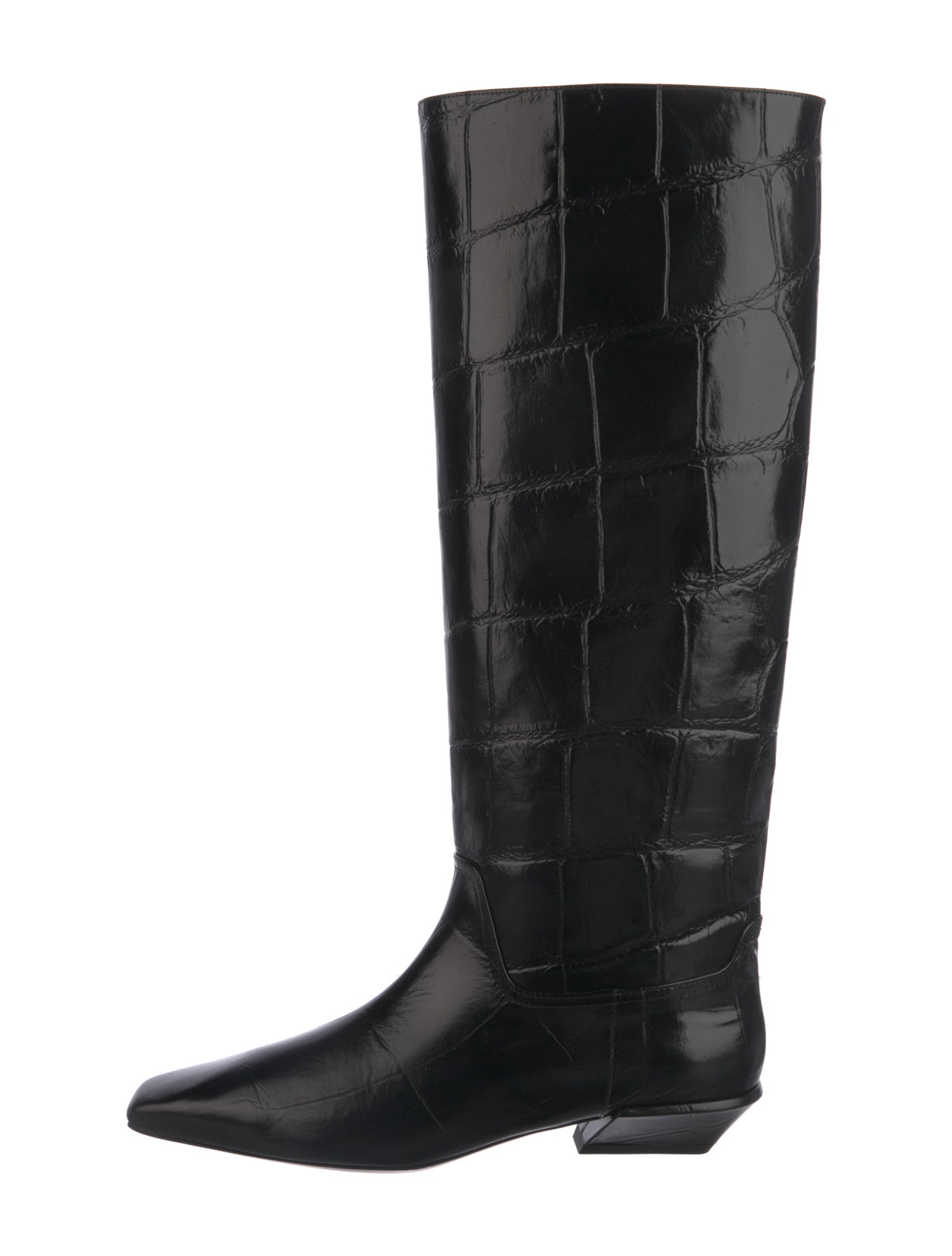 Paris Texas Embossed Leather Riding Boots