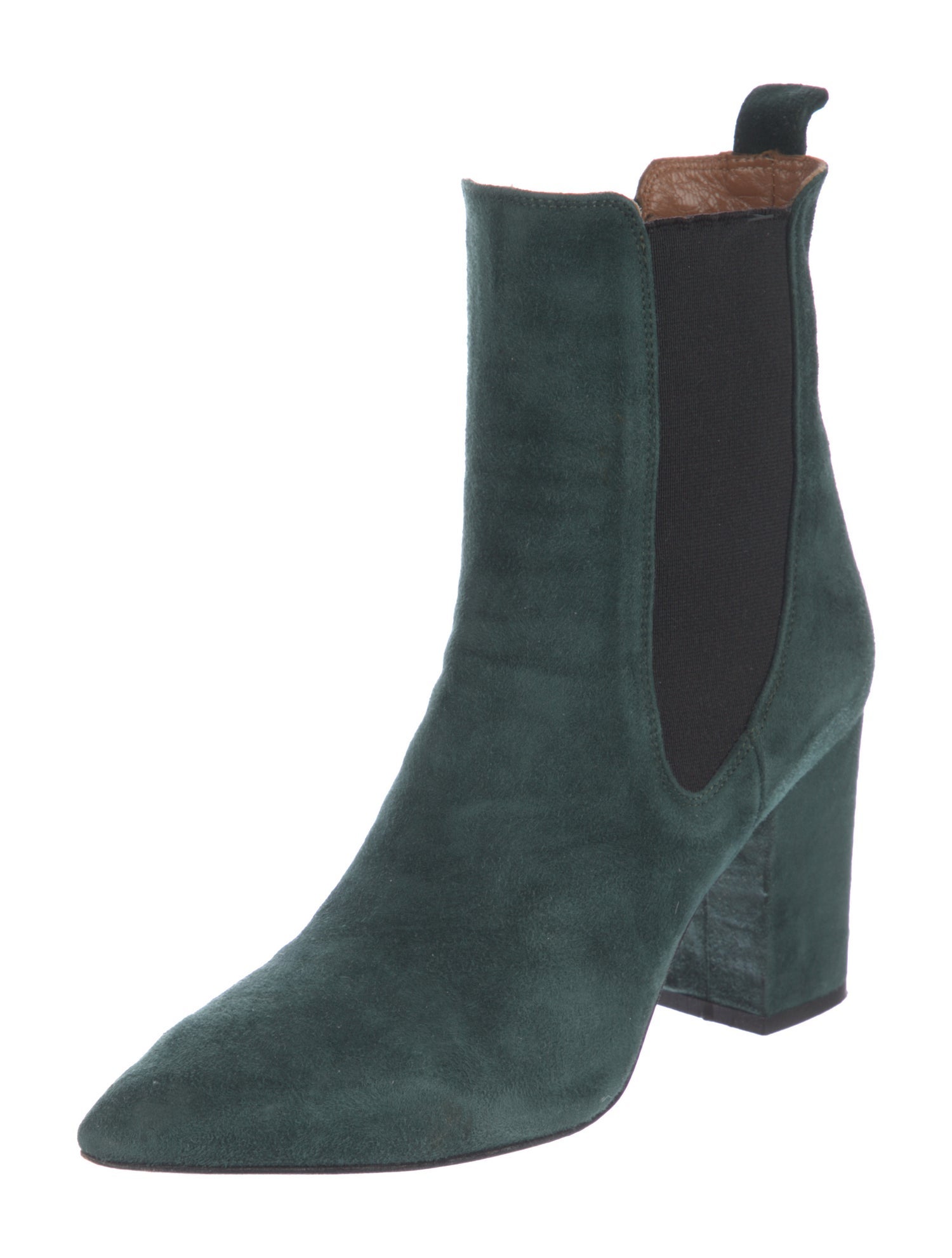 Paris Texas Suede Colorblock Pattern Chelsea Boots