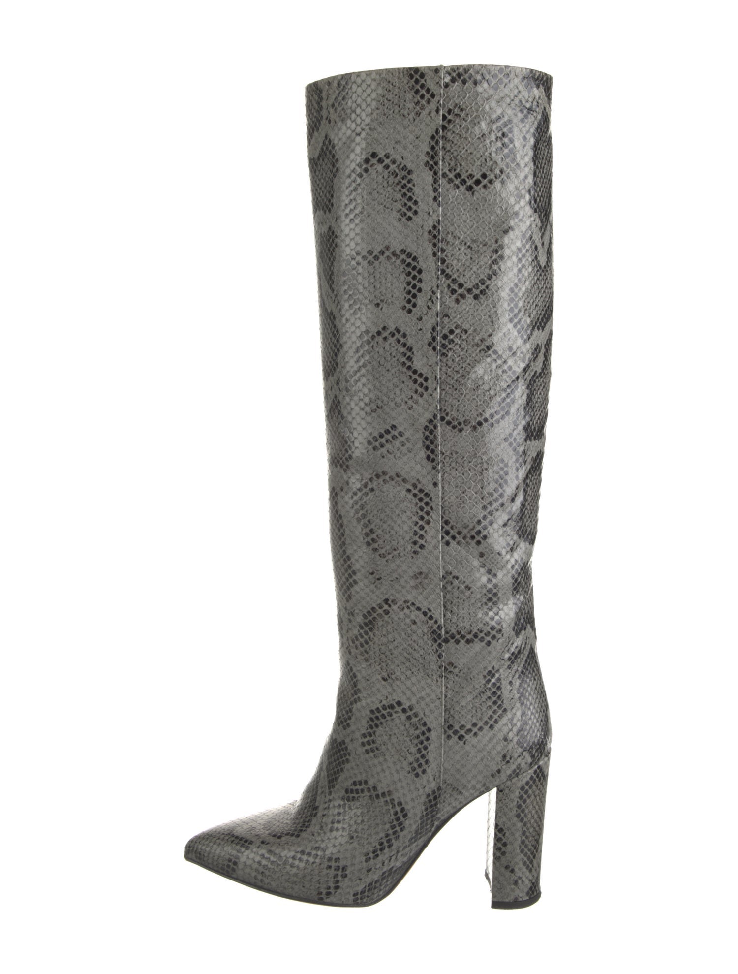 Paris Texas Leather Animal Print Boots