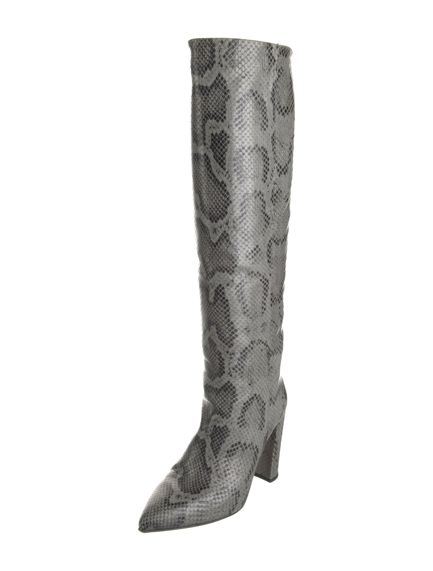 Paris Texas Leather Animal Print Boots