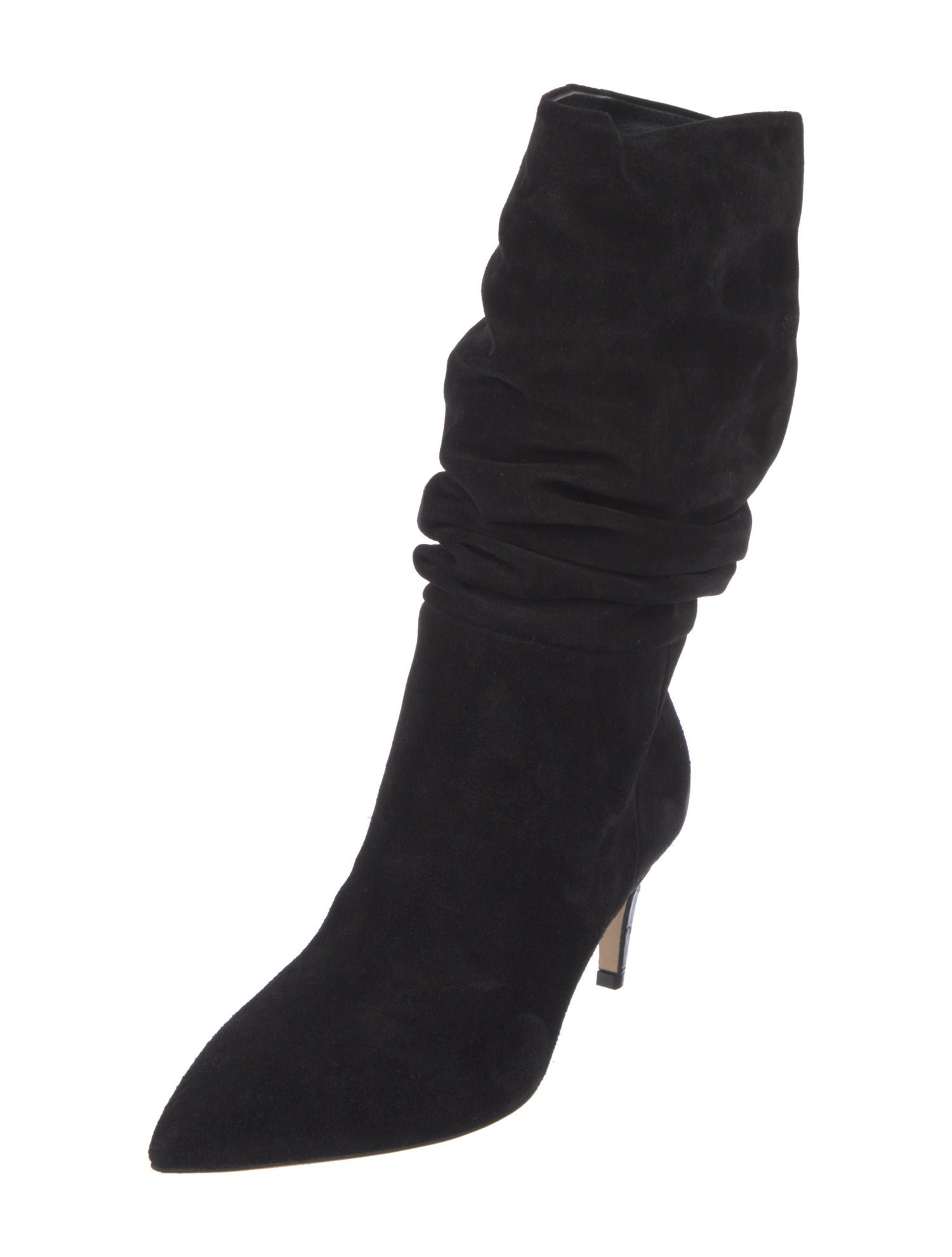 Paris Texas Suede Leather Trim Embellishment Slouch Boots