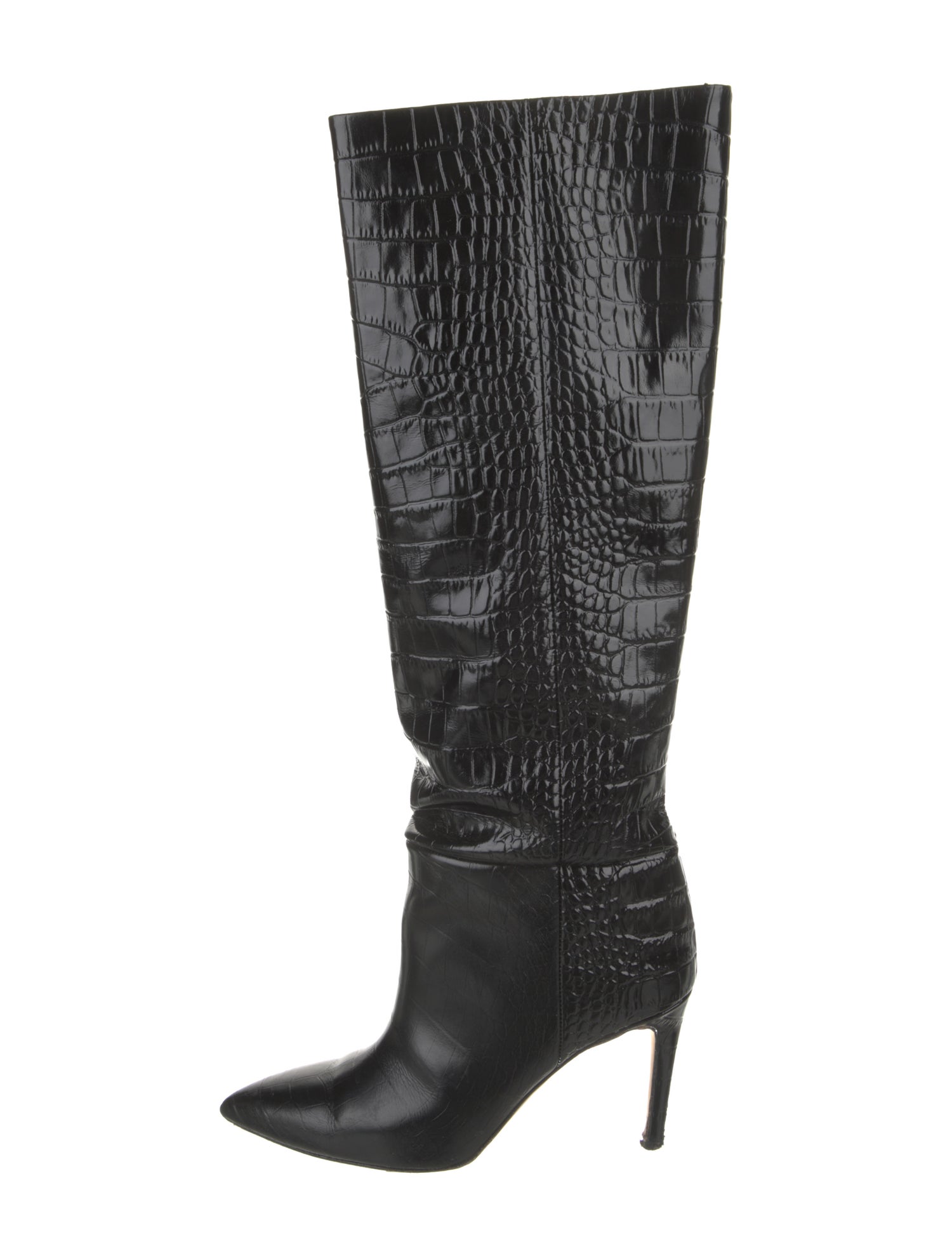 Paris Texas Leather Animal Print Boots