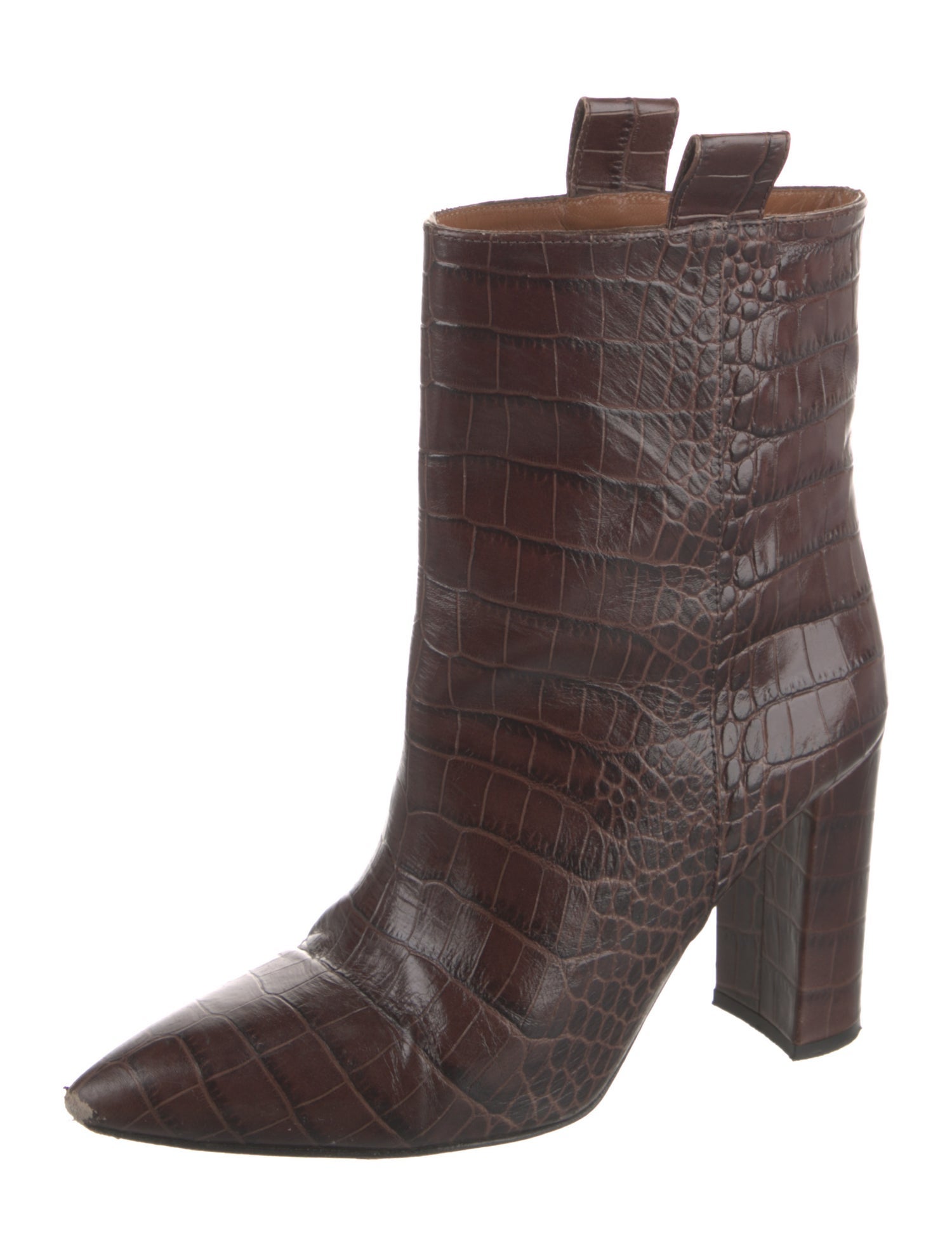 Paris Texas Embossed Leather Boots