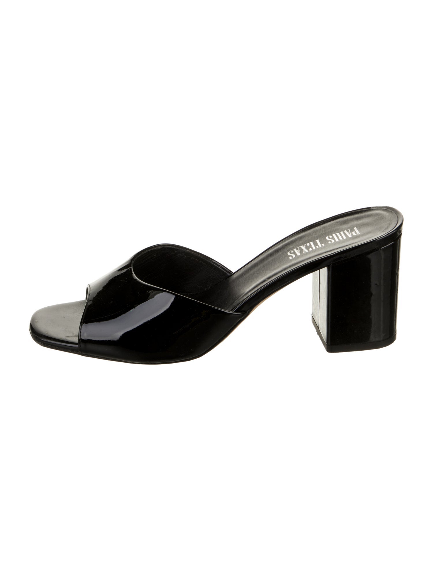 Paris Texas Patent Leather Slides