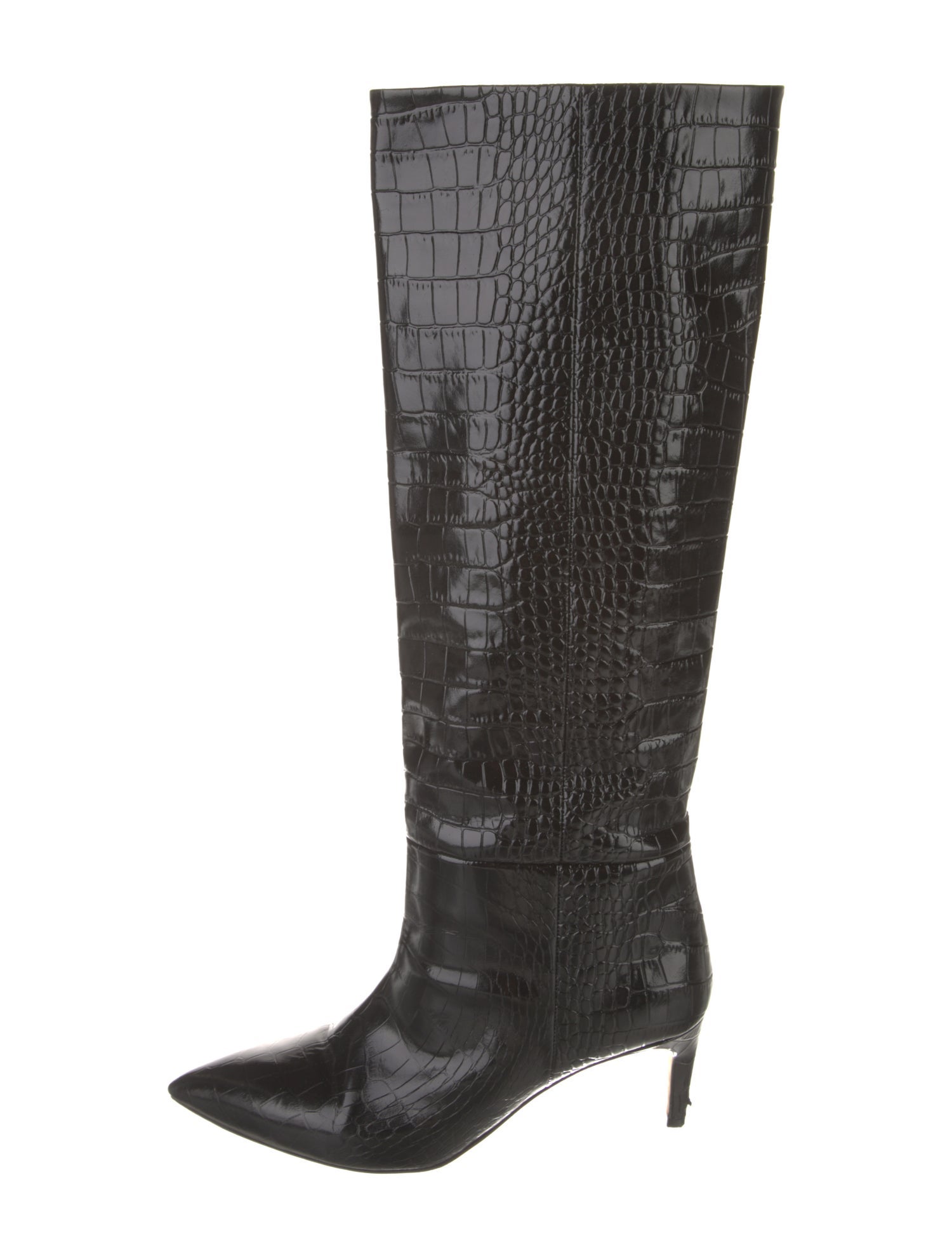 Paris Texas Embossed Leather Riding Boots