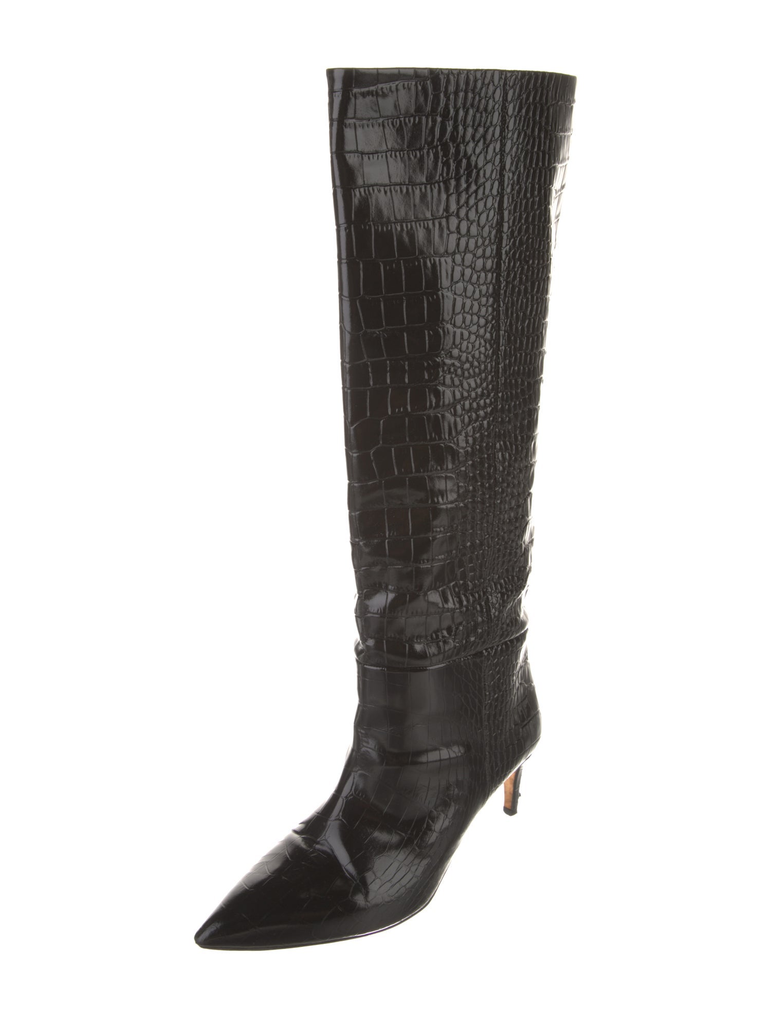 Paris Texas Embossed Leather Riding Boots
