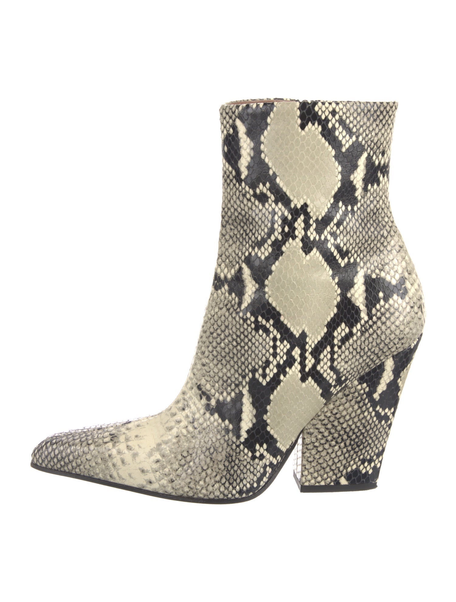 Paris Texas Leather Animal Print Boots